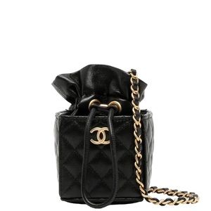 ❌ SOLD‼️ Chanel Mini Drawstring Bucket Bag